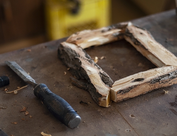 5x7 diamond willow wood frame custom