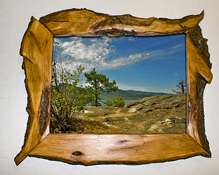 Custom Live Edge Wood Picture Frames