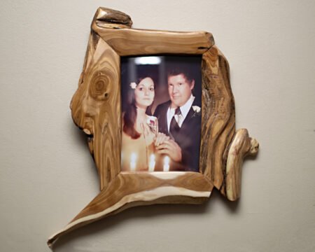 American Elm wood frame unusual picture frame 5x7 unique shaped wood frames handcrafted