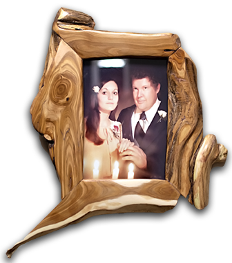 creative wood Frames Custom-crafted wood frame handmade from American elm wood 