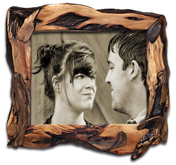 9th anniversary gift willow wood frame - custom wood picture frames